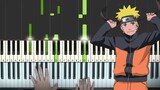 Naruto Ending 1 - Wind (Piano Tutorial Lesson)