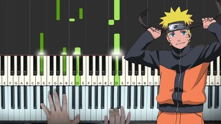 Naruto Ending 1 - Wind (Piano Tutorial Lesson)