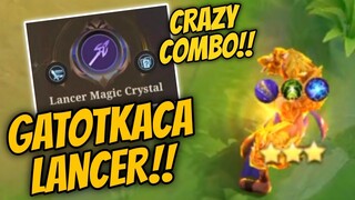 NEW OP COMBO !! HYPER LANCER GATOTKACA !! MAGIC CHESS MOBILE LEGENDS