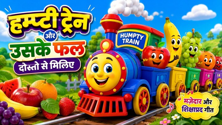 हम्प्टी ट्रैन और उसके फल दोस्तों से मिलिए _ Humpty the Train on a Fruits Ride _