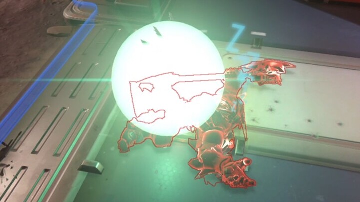 At that moment, the sledgehammer turned into light