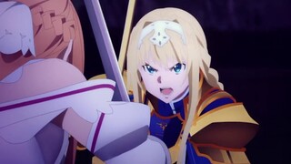 [Handwritten] Sword Art Online ✖️Lucia and Nanami fought over the commander at the Battle of Shuangb