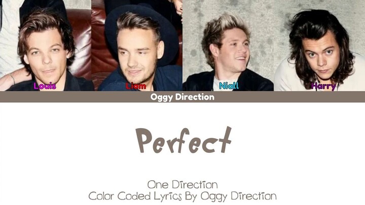 One Direction - Perfect (New Color Coded Lyrics 2024) (sped up)
