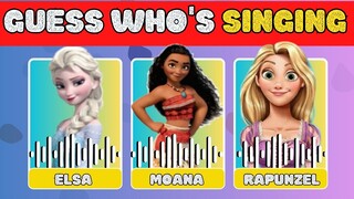 Guess Who's Singing 🎤| Disney Song Quiz Challenge | disney music quiz🎶