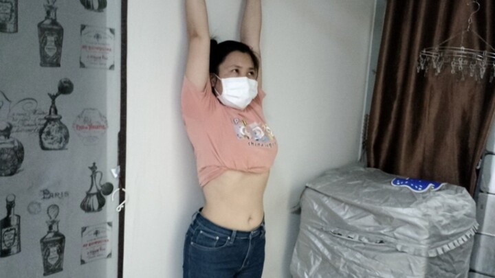 รีวิวบาร์โหน หลังจากพึ่งติดตั้งเสร็จ โหนวันละหน่อย ป้องกันหมอนรองกระดูกเสื่อม #บาร์โหนติดผนัง