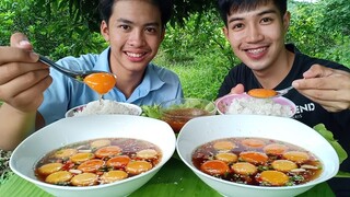 ไข่ดิบๆ ไข่ดองโชยุ ไข่หอมหวานมันอร่อย กินกับข้าวและนํ้าจิ้มเด็ด แซ่บสุดๆ