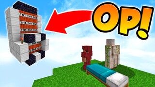 INSANE TNT CANNON IN MINECRAFT BED WARS!