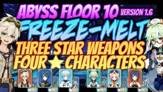 SPIRAL ABYSS 9/9 VERSION 1.6 FLOOR 10 GUIDE with Bennett and Sucrose