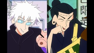 [Jujutsu Kaisen×Crayon Shin-chan] Gaji Nanami Kento dan Nohara Hiroshi