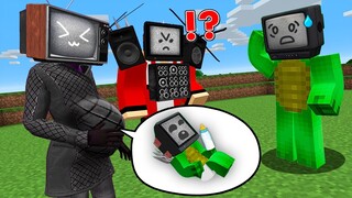 TV WOMAN got PREGNAT by a MIKEY TV MAN? JJ's in SHOCK in Minecraft - Maizen