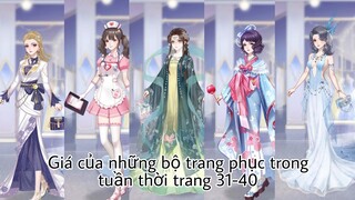 Ngôi sao lấp lánh: Giá của những bộ trang phục trong Tuần Lễ Thời Trang 31-40