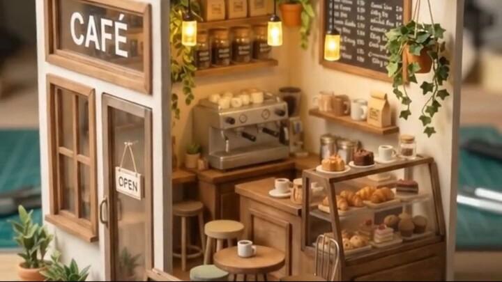 A Tiny Coffee Shop Comes to Life! ☕🏡✨