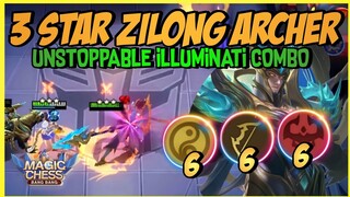 UNSTOPPABLE MAGIC CHESS COMBO - 3 STAR ZILONG ARCHER ILLUMINATI COMBO ! COMBO 666 MAGIC CHESS