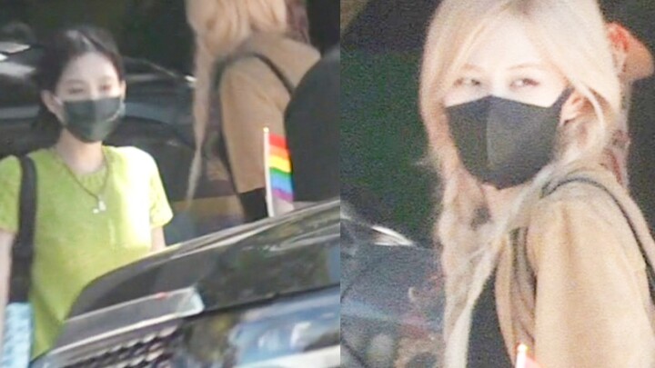 On June 25, local time, JENNIE and ROSÉ were spotted in the United States.