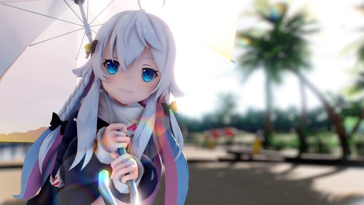 [Kamiru Nanana MMD] Sayang, ini ibu~ Nana-chan yang sedang berlibur di pantai juga sangat imut ahhhh