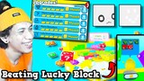 Beating Lucky Block World In Pet Simulator X