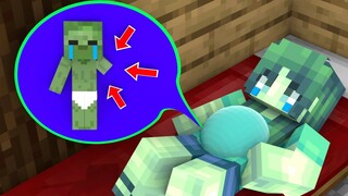 Monster School : Baby Zombie No Arm - Sad Story - Minecraft Animation