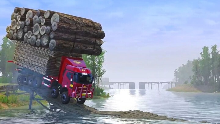 Massive Industrial Tank vs Broken Bridge G