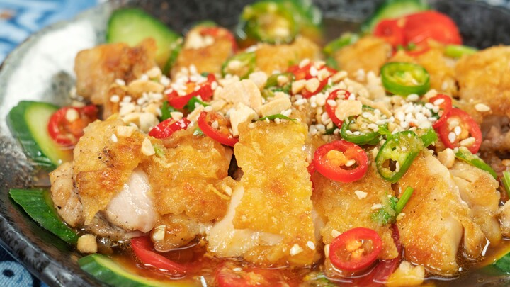 Essential for beginners to show off: [Crispy Pepper Chicken], with crispy skin and tender meat—let's