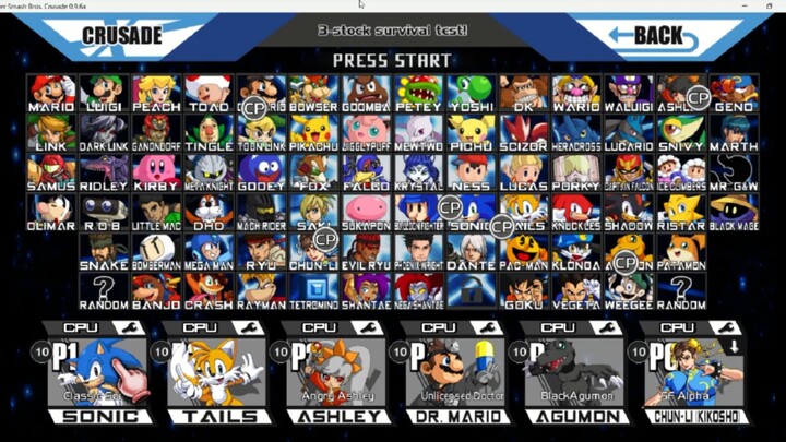 Super Smash Bros Crusade - Crusade Match 1