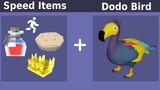 Speed items + Dodo Bird! (Roblox Bedwars)