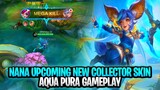 Nana Upcoming New Collector Skin Aqua Pura Gameplay | Mobile Legends: Bang Bang