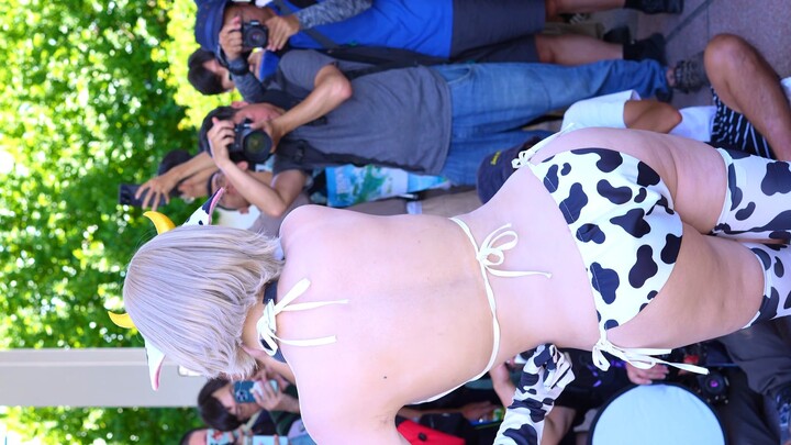 【4K】Taiwan FF45 Otakon Yasal_yasal Milk Cow Swimsuit