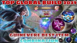 GUINEVERE BEST ITEM BUILD COMBINATION 2021 COMPLETE GUIDE - EMBLEM SET - TUTORIAL - MLBB