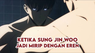 Bro Jinwoo menirukan momen "Tatakae" dari Eren.
