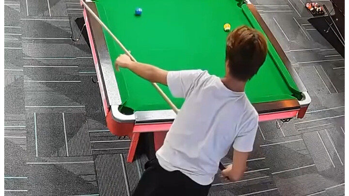Not a single shot went in on skill—pure luck all around.