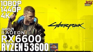 Cyberpunk 2077 | Ryzen 5 3600 + RX 6600 | 1080p, 1440p, 4K benchmarks!