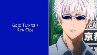 Gojo Satoru Twixtor + Raw Clips