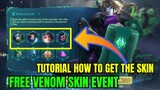 Free V.E.N.O.M Skin Event | Free Skin only | VENOM SQUAD EVENT | MLBB