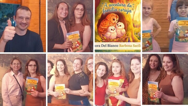LANÇAMENTO DO LIVRO E NOITE DE AUTÓGRAFOS " A AVENTURA DA FAMÍLIA CORUJA" AUTORA DÉBORA DEL BIANCO B