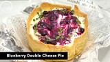 บลูเบอรี่ ดับเบิลชีส พาย Blueberry Double Cheese Pie | AnnMade