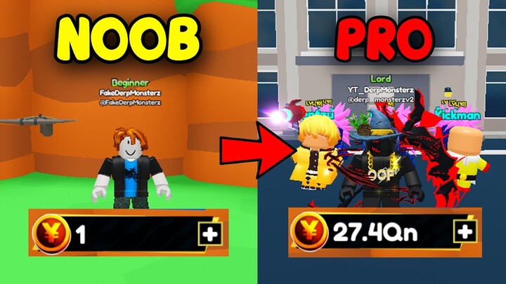 I Went From NOOB To PRO in Anime Wrecking Simulator! | Roblox!