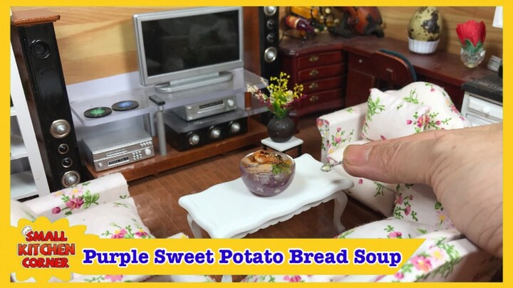 Purple Sweet Potato Bread Soup | Bánh Canh Khoai Lang Tím | Small Kitchen Corner
