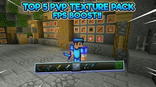 Top 5 Pvp Texture Pack Mcpe | Fps Boost!! Ultra Fps!! | Mcpe 1.13/1.14
