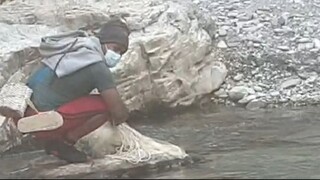 cast net fishing in Nepal | himalayan trout fishing | asala fishing |