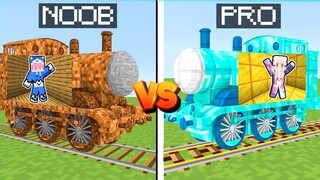 MOMON VS ATUN!! BUILD BATTLE KERETA API TERPANJANG di MINECRAFT ft @BANGJBLOX