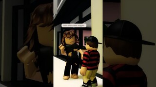 Toddler helps homeless lady .. #roblox #brookhaven