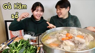 Vlog 440| Nấu Nồi GÀ HẦM SẢ ăn lúc trời lạnh quá ngon