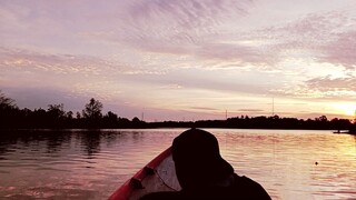 area mancing udang di muara sungai