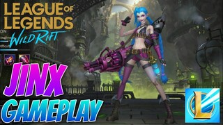 Jinx Gameplay - LoL Wild Rift (Closed Beta)