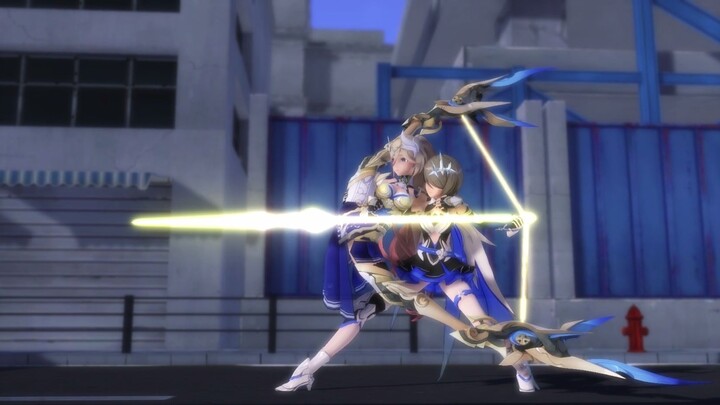 [MMD][3D] Rita of Honkai Impact Using Durandal As A Bow