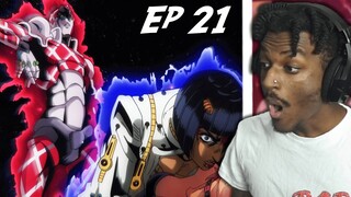 KING CRIMSON IS OP! | JoJo's Bizarre Adventure Part 5 Ep 21 REACTION |