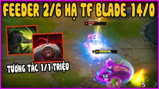 Cách feeder 2/6 solo thắng TF Blade 14/0, Tương tác 1/1 triệu hiếm gặp - LMHT - LOL - Skin - Montage