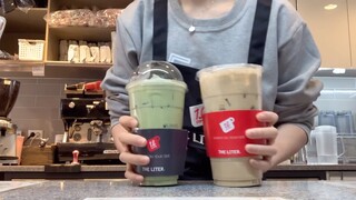Cafe Vlog | Matcha Kem chese và Latte đá #food