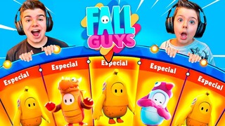 JUGAMOS CON LAS SKINS DE FALL GUYS!!! || STUMBLE GUYS