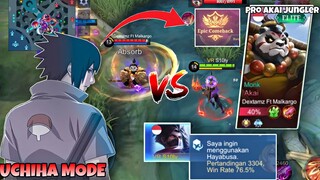 Stenly Hayabusa Vs Pro Akai Jungler ! SOLO RANKED PERTARUHAN MMR GLOBAL ! Epic Comeback Mode Uchiha